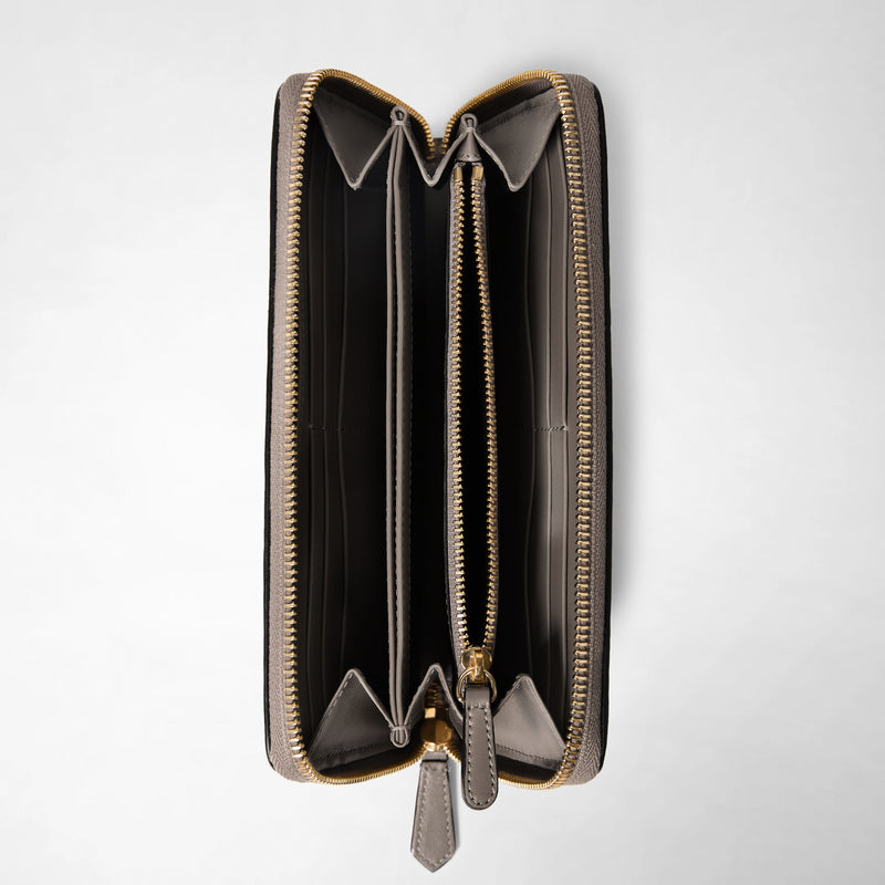 Zip-around wallet in mosaico - sahara