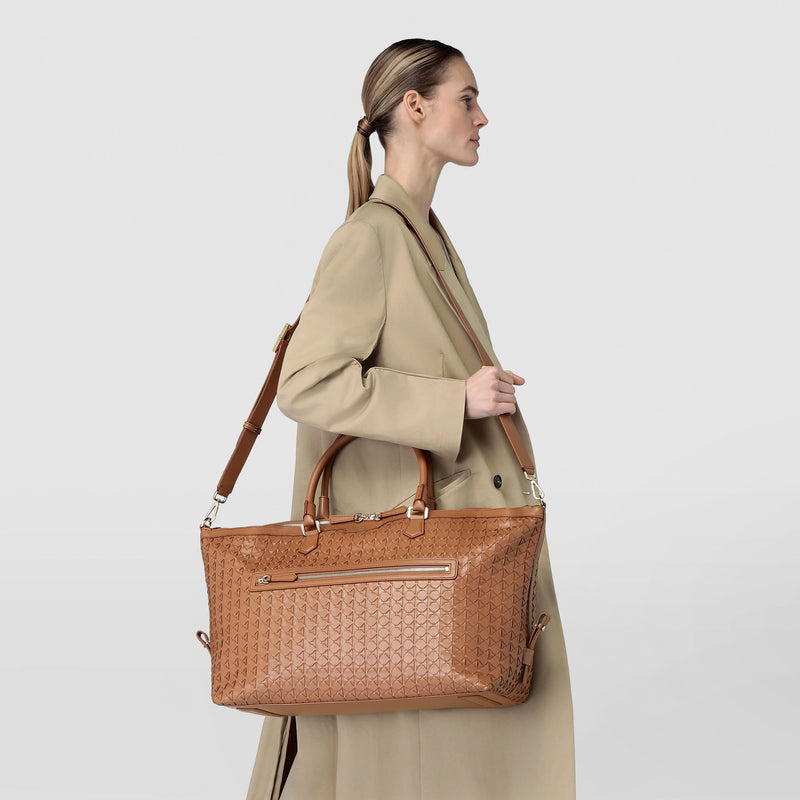 Travel bag in mosaico - tan