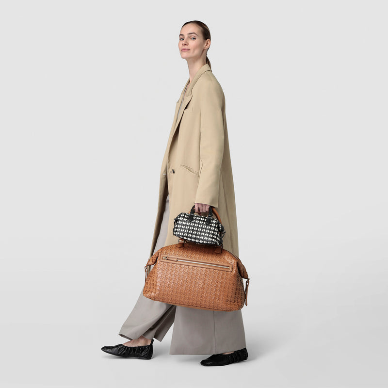Travel bag in mosaico - tan