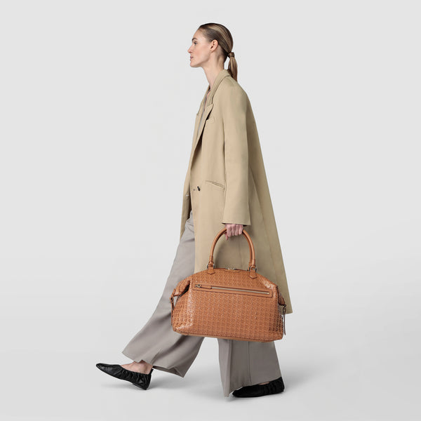 Travel bag in mosaico - tan