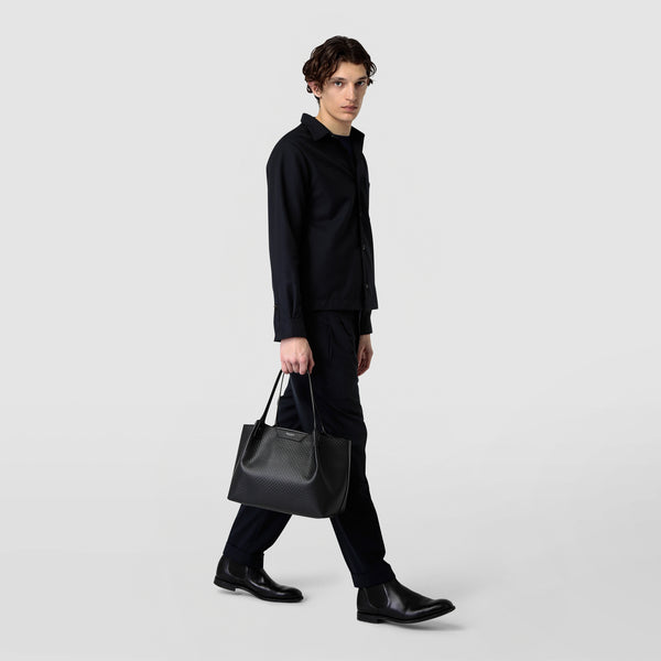 Small secret tote bag in stepan - black/eclipse black