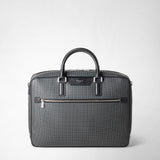 Slim briefcase in stepan - asphalt gray/black