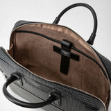 Slim briefcase in stepan - asphalt gray/black