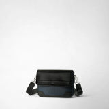 Stepan製flapメッセンジャーバッグ - ocean blue/black