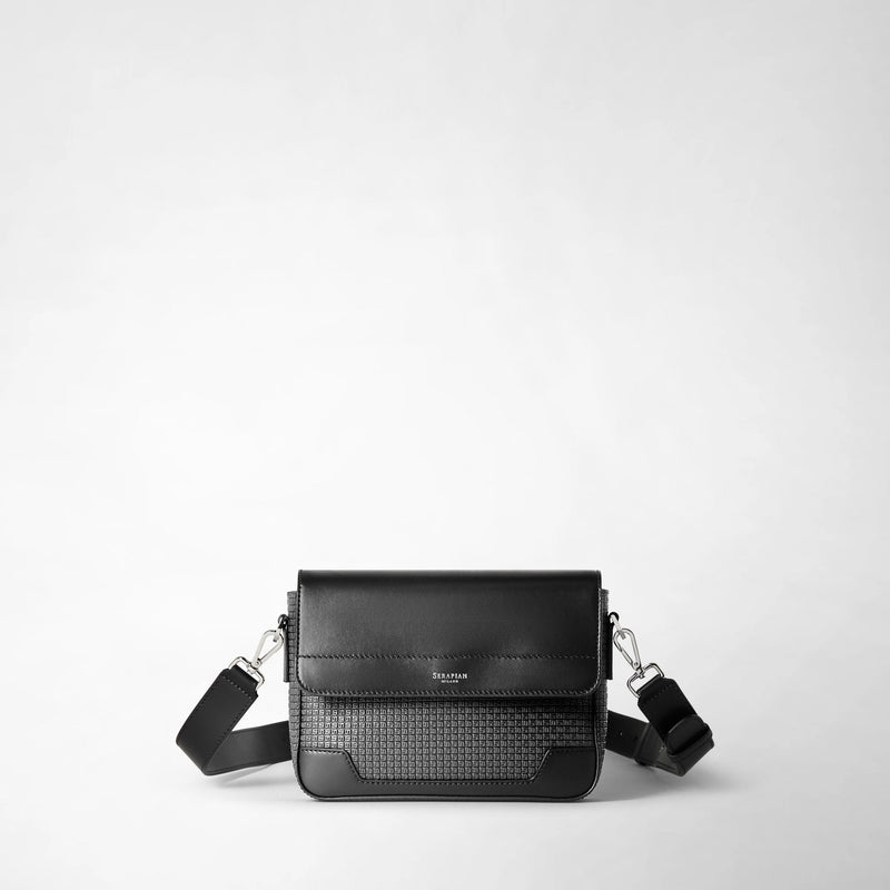 Flap messenger in stepan - asphalt/black