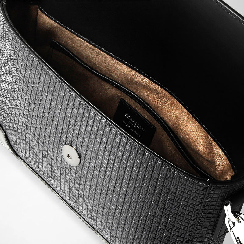 Flap messenger in stepan - asphalt/black
