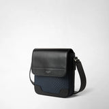 Small flap messenger in stepan - ocean blue/black
