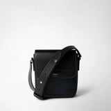 Small flap messenger in stepan - ocean blue/black
