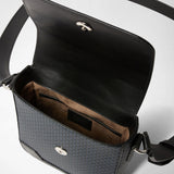 Small flap messenger in stepan - ocean blue/black