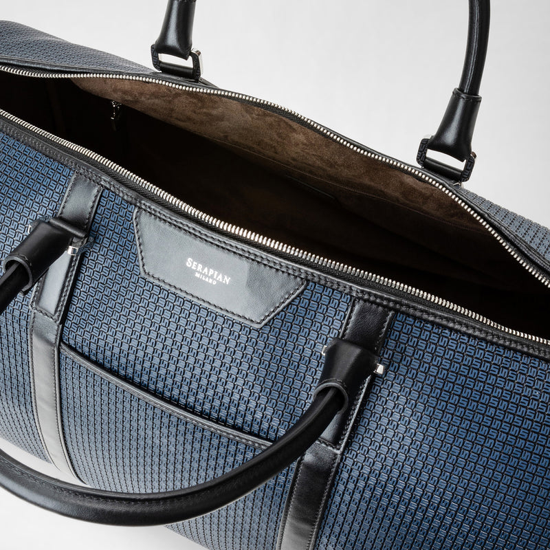 Holdall in stepan - ocean blue/black