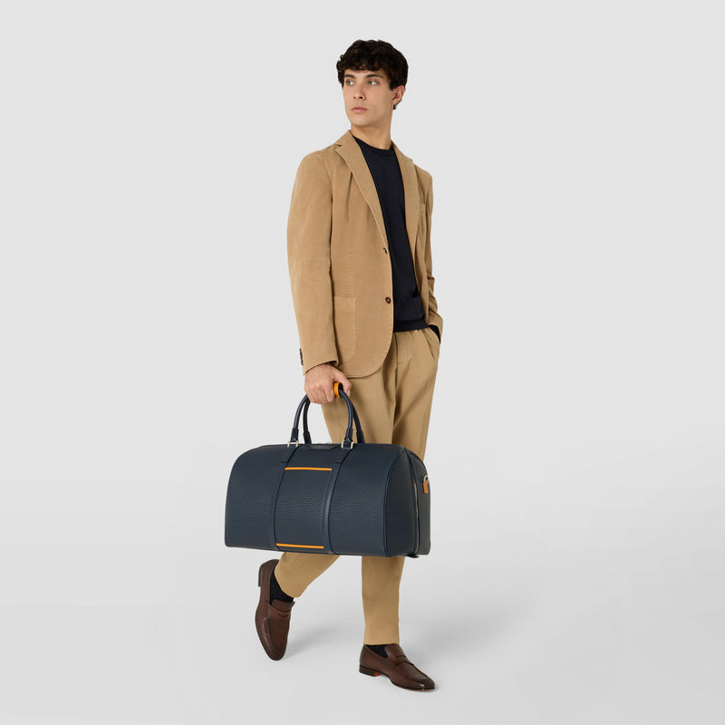 Holdall in stepan - ocean blue/navy/sunrise