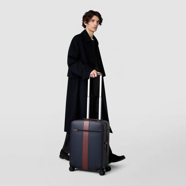 Cabin trolley in stepan 72 - ocean blue/cuoio