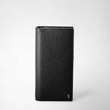 Coat wallet in cachemire leather - black