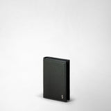 Business card case in cachemire leather - navy blue
