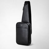 Evoluzioneレザー製スリングバックパック - eclipse black