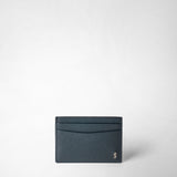 Etui für 4 karten aus evoluzione-leder - navy blue