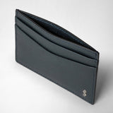 Etui für 4 karten aus evoluzione-leder - navy blue