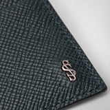 Etui für 4 karten aus evoluzione-leder - navy blue