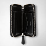 Mini zip wallet in mosaico - black