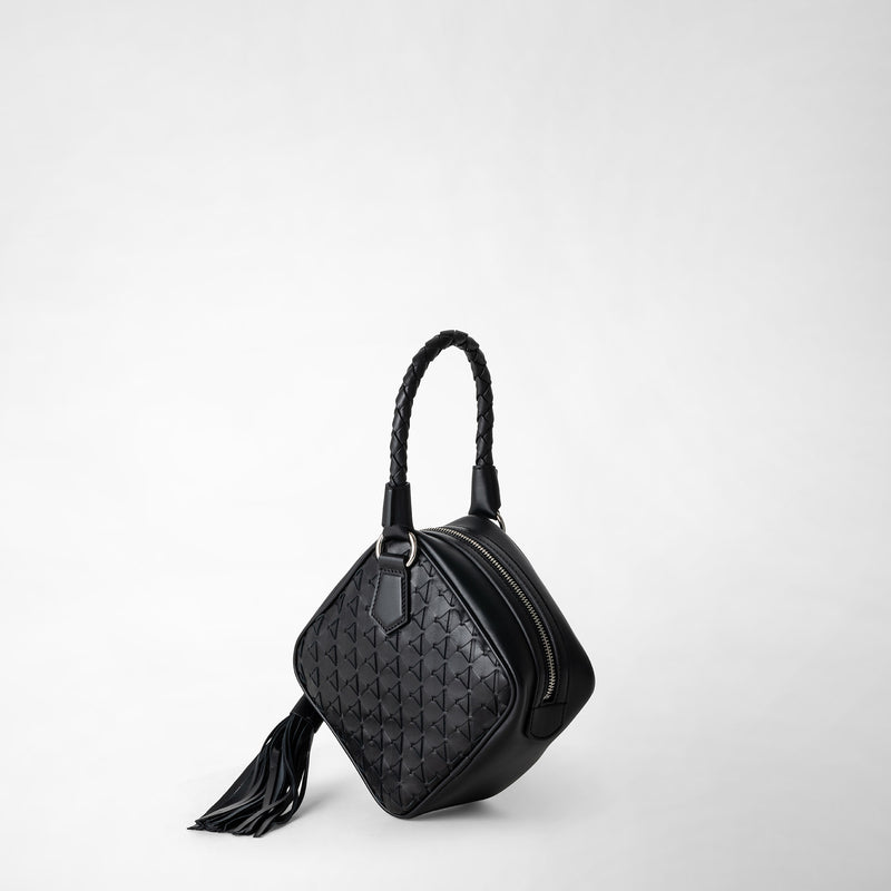 Petra handbag in mosaico - black
