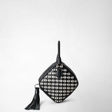 Petra handbag in mosaico - black/off-white