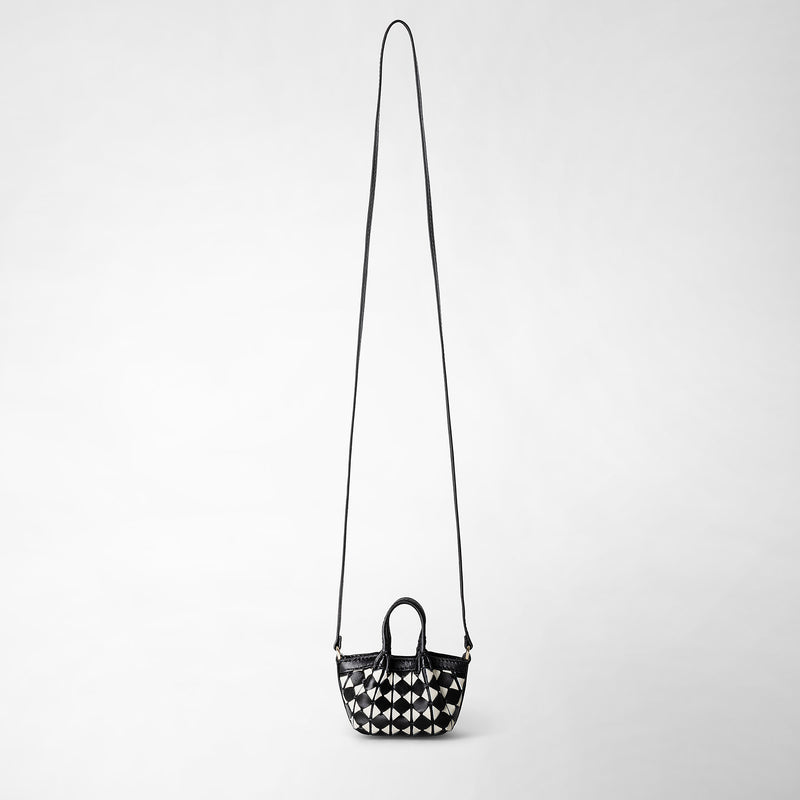 Mosaico製ナノsecretバッグ - black/off-white