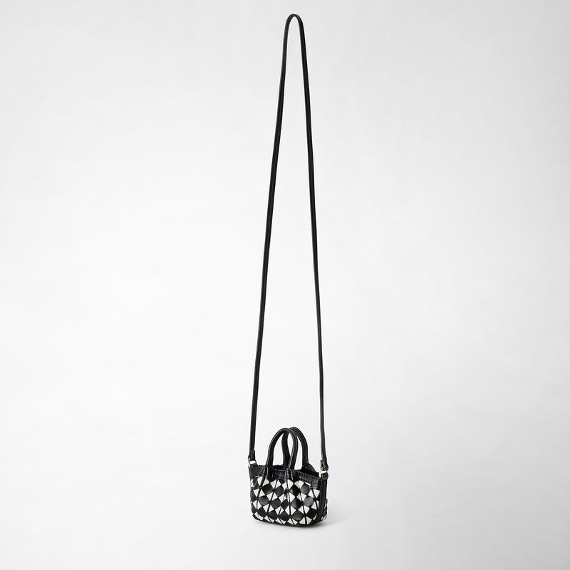 Mosaico製ナノsecretバッグ - black/off-white