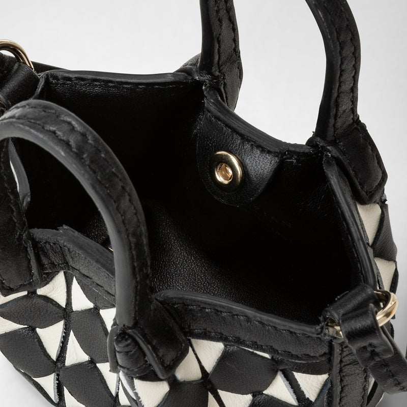 Mosaico製ナノsecretバッグ - black/off-white