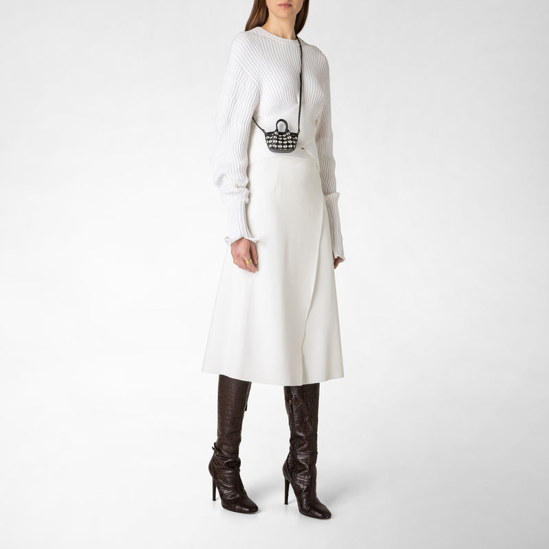 Mosaico製ナノsecretバッグ - black/off-white