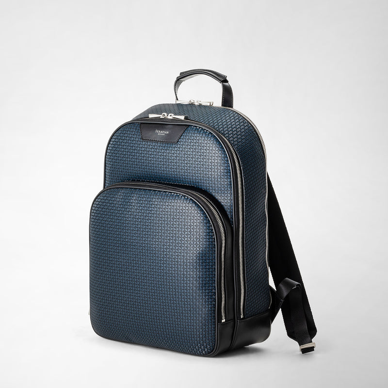 City backpack in stepan - ocean blue/black