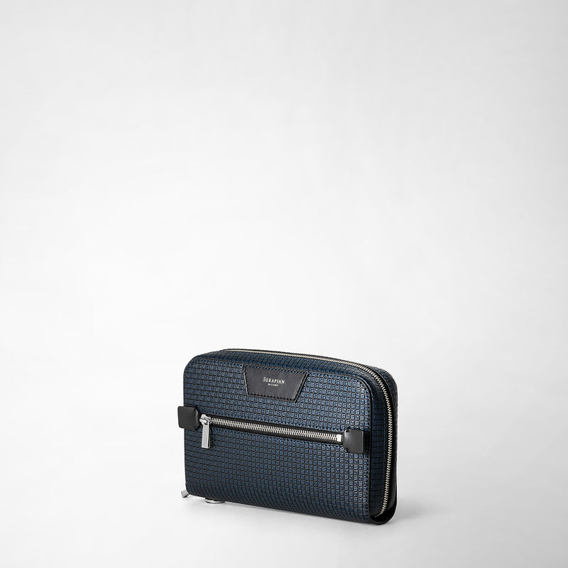 Clutch in stepan - ocean blue/black