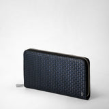 Zip-around wallet in stepan - ocean blue/black