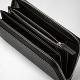 Zip-around wallet in stepan - asphalt gray/black