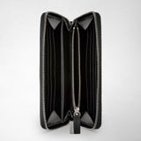 Zip-around wallet in stepan - asphalt gray/black