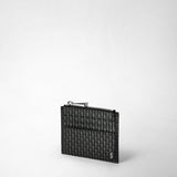 Zip card case in stepan - asphalt/black